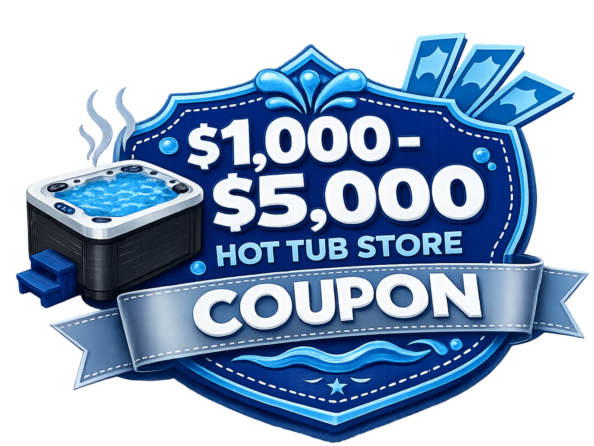 Hot tub and swim spa grand opening sale
