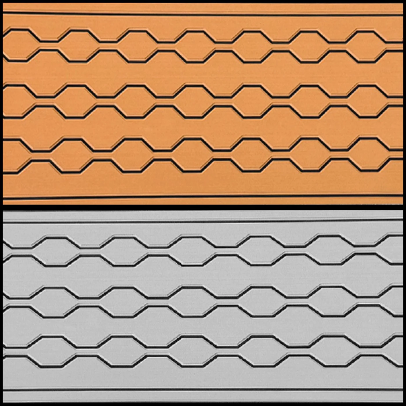 Manufacturer close-up of Aquora cushioned step mats