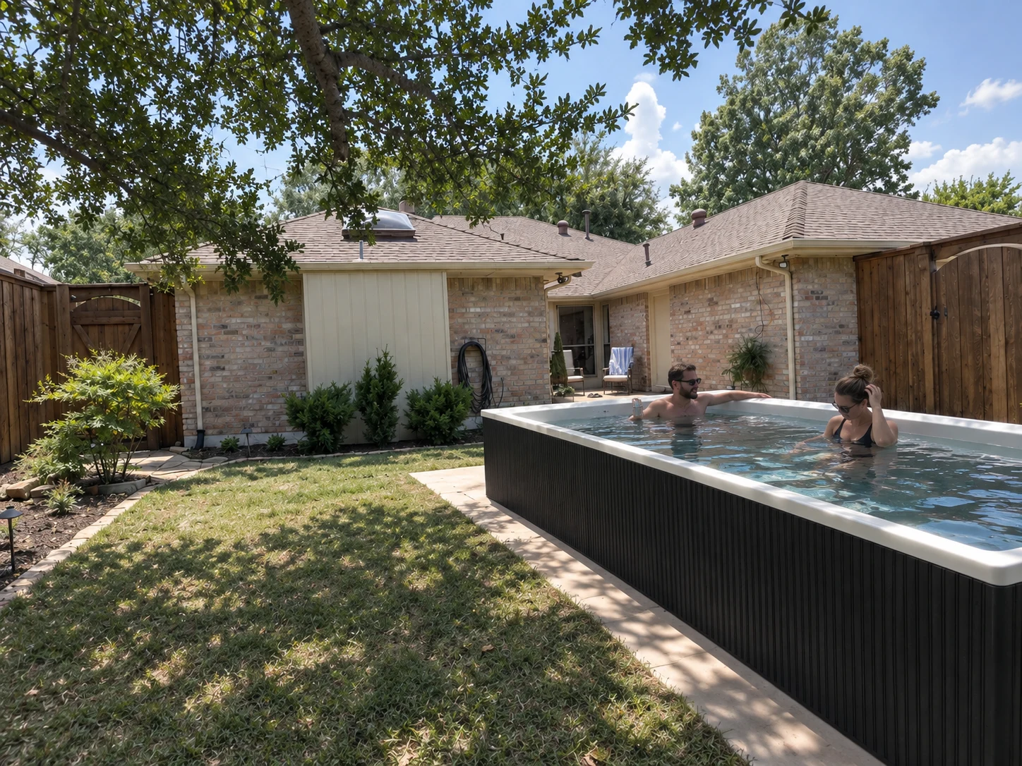 Illustrative Bluebonnet casual backyard setting