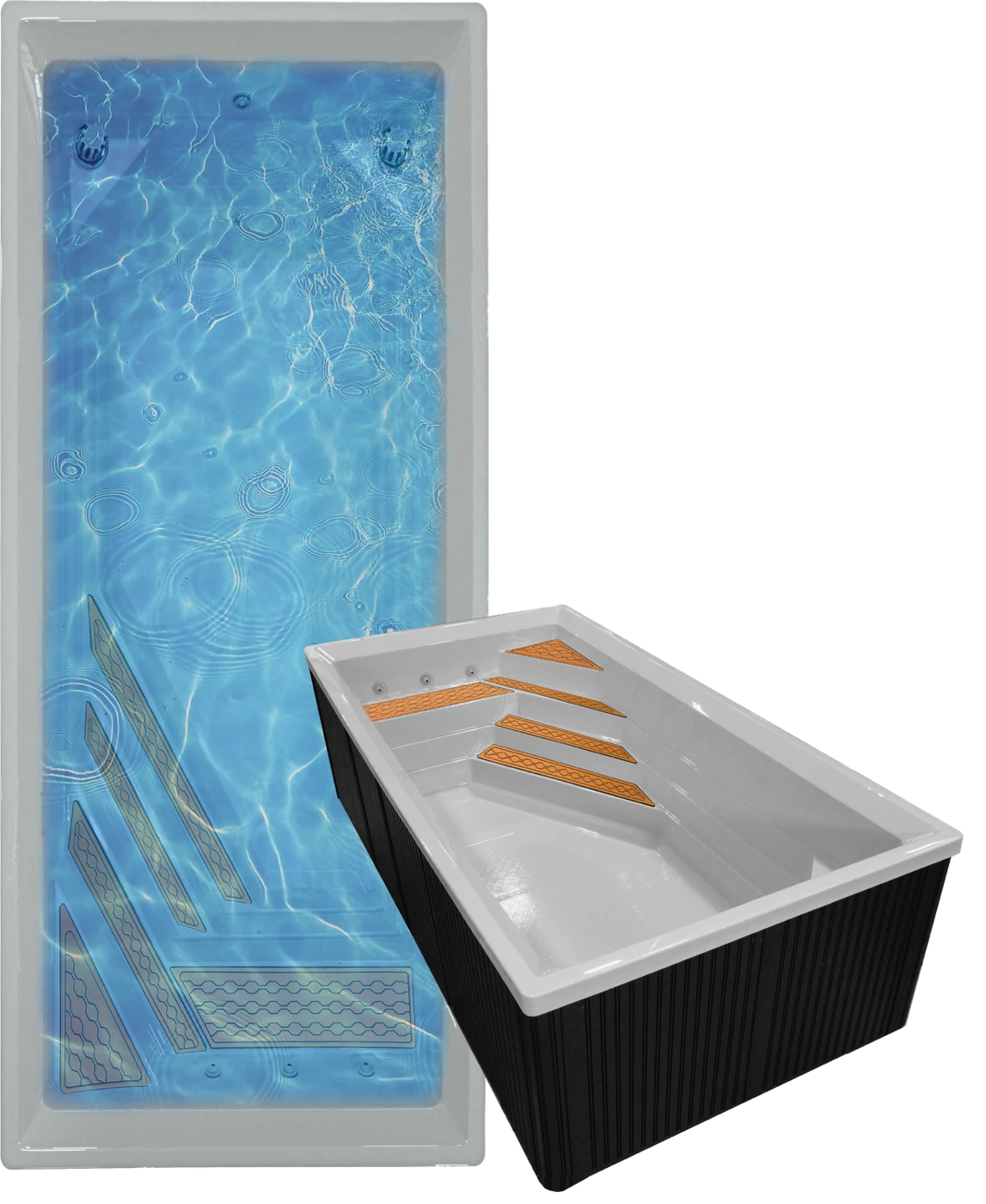 Bluebonnet plunge pool seating layout