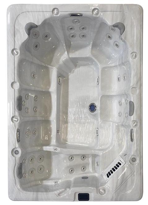 Spring hot tub seating layout