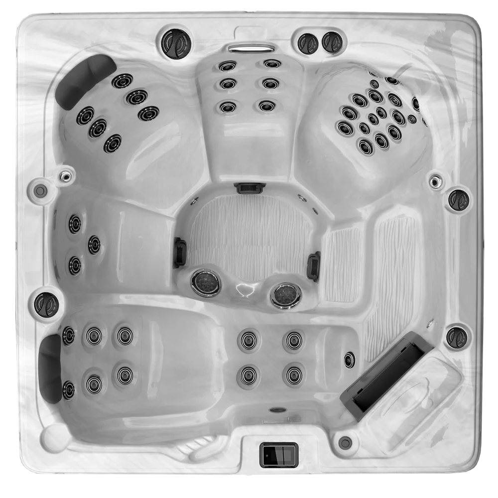 Beaumont hot tub seating layout