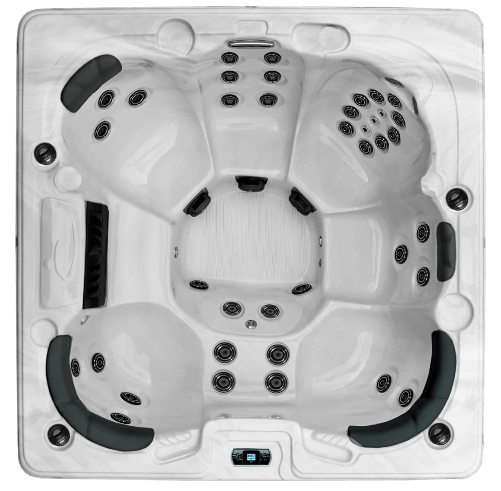 Waco hot tub seating layout